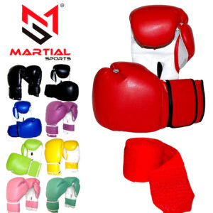 Martial Sports Premium Air Maxx Palm Boxing Gloves Free Handwraps Free Shipping