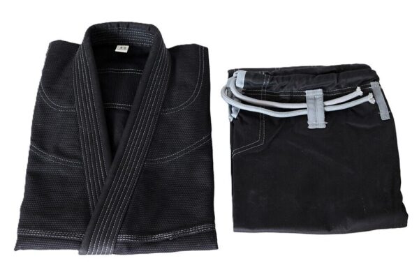 Martial Sports Brazilian Jiu Jitsu Gi Uniform - Black/Gray, Free Belt, Free Ship