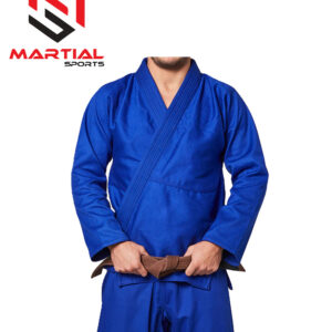 Martial Sports Premium Brazilian Jiu Jitsu Gi Uniform -Blue- Free Belt Free Ship