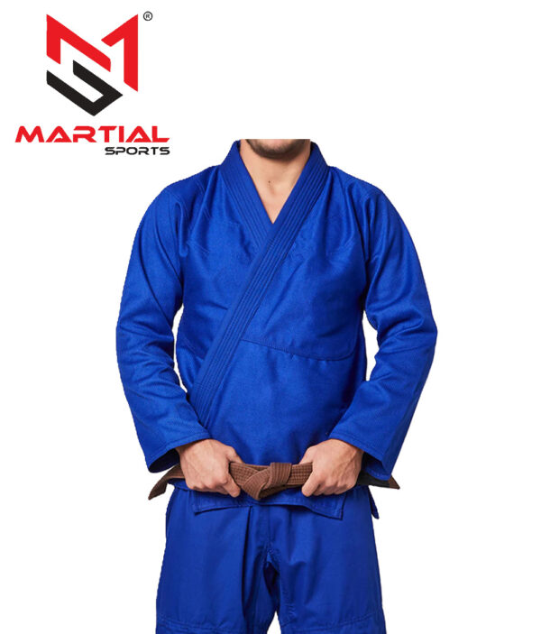 Martial Sports Premium Brazilian Jiu Jitsu Gi Uniform -Blue- Free Belt Free Ship