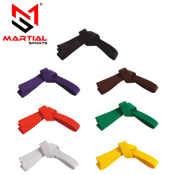 Martial Sports Double Wrap Karate/Taekwondo/Judo Belts - 4 cm - Free Shipping