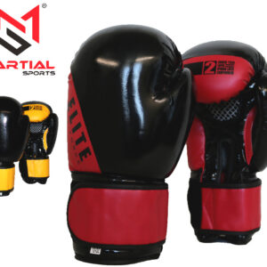 Martial Sports Elite Force Boxing Gloves Red/Yellow Free Handwraps Free Shipping