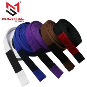 Martial Sports Premium Brazilian Jiu Jitsu Belts Solid & Striped - Free Shipping