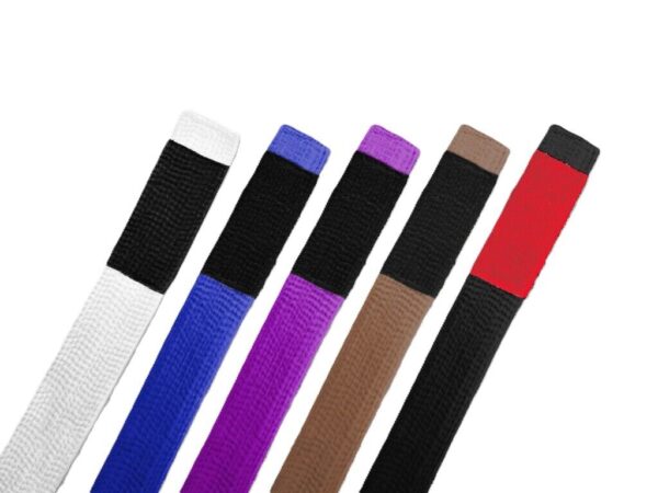 Martial Sports Premium Brazilian Jiu Jitsu Belts Solid & Striped - Free Shipping