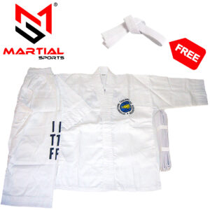 Martial Sports Traditional Taekwondo ITF Gi - White - Free Belt - Free Shipping