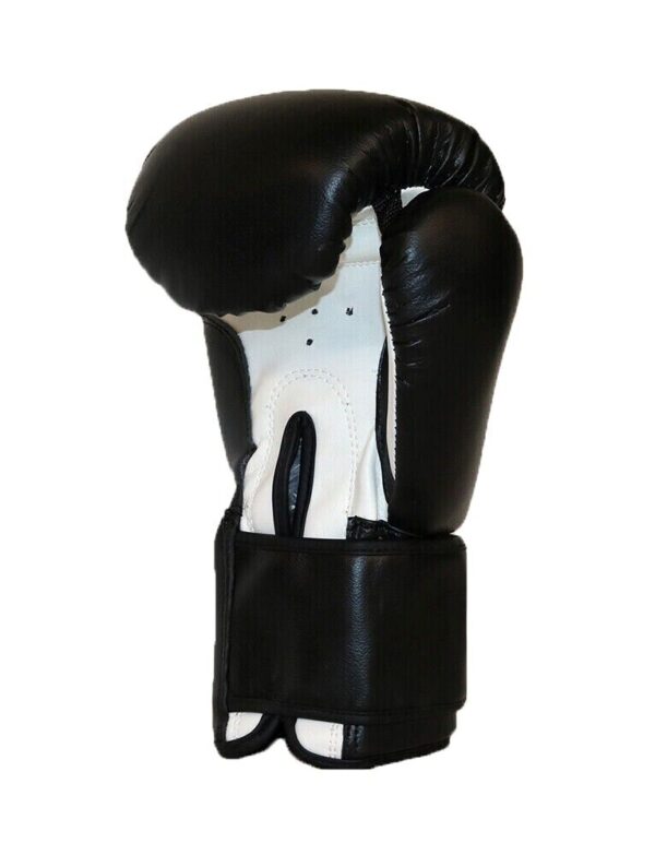 Martial Sports Classic Sparring Boxing Gloves Blk/Whe Free Handwraps Free Ship