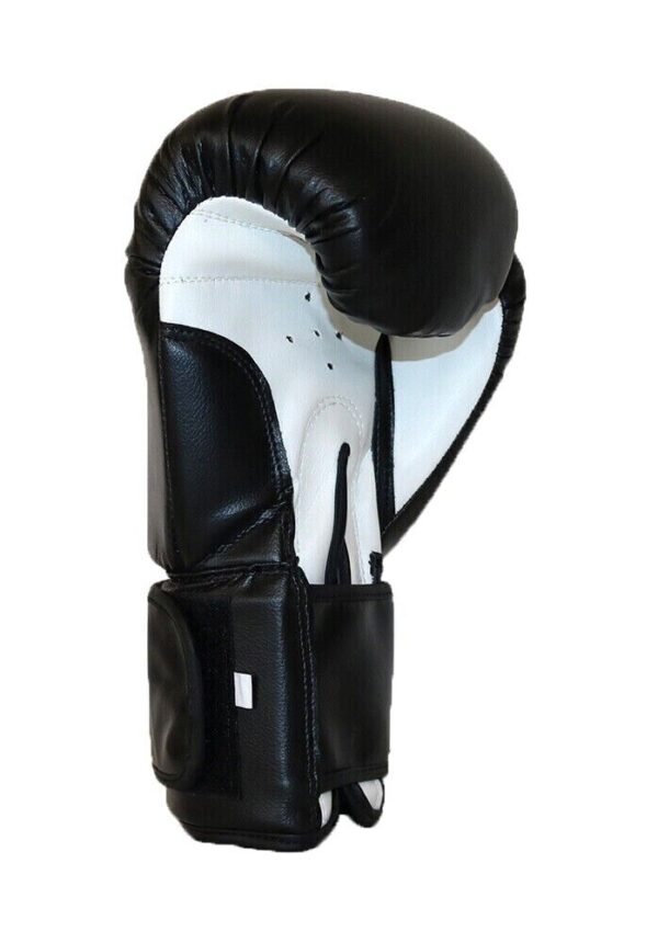 Martial Sports Classic Sparring Boxing Gloves Blk/Whe Free Handwraps Free Ship