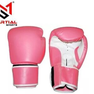 Martial Sports Classic Boxing Gloves Pink/White Free Handwraps Free Shipping