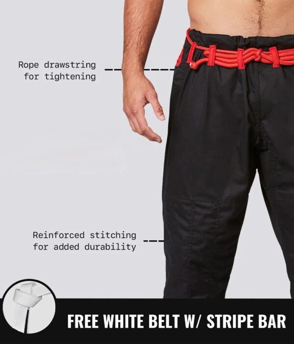 Martial Sports Premium Brazilian Jiu Jitsu Gi Uniform -Blk- Free Belt Free Ship