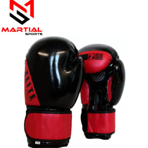 Martial Sports Elite Force Boxing Gloves Black/Red Free Handwraps Free Shipping