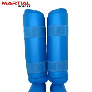 Martial Sports Blue Shin Instep Guards for Karate/Taekwondo Free Shipping