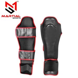 Martial Sports Armored Shin Instep Guards for Boxing/Kickboxing/MMA - Free Ship