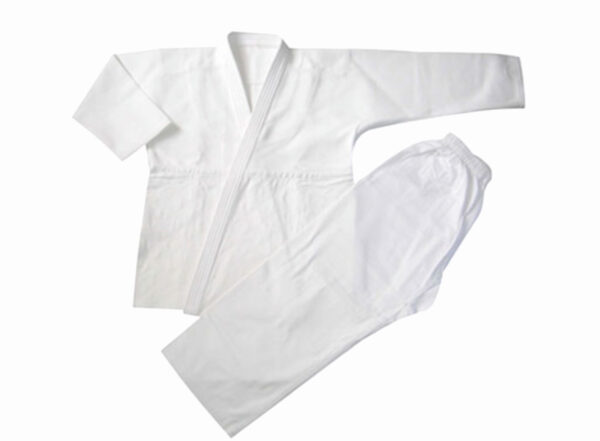 Martial Sports Single Weave Judo Uniform - White - Free Belt - Free Shipping