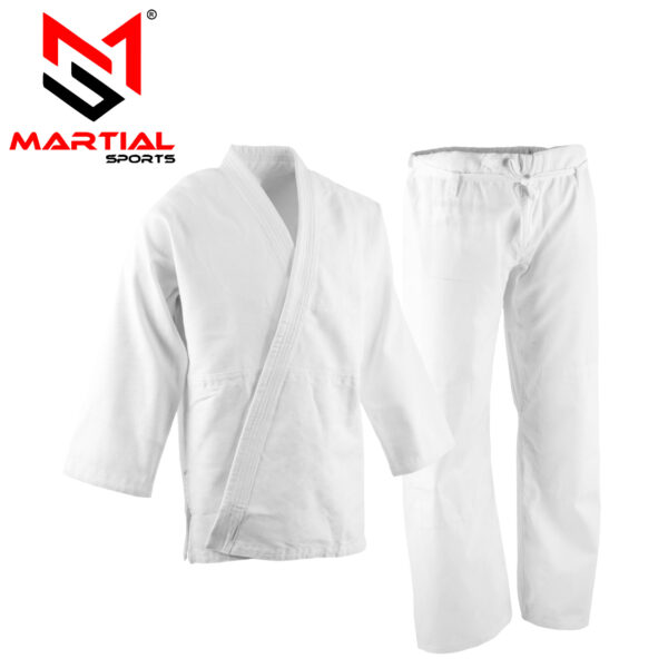 Martial Sports Premium Double Weave Judo Uniform - 700GSM -White- Free Shipping